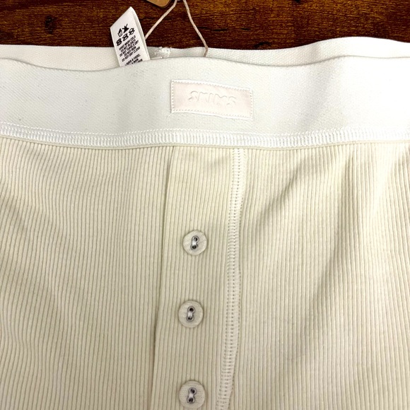 NWT! Skims Cotton Ribbed Shorts Bone Color Sz. 3x - Picture 2 of 4